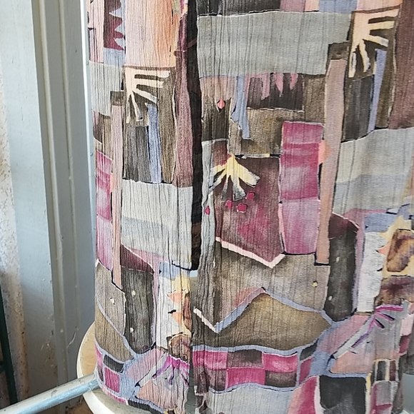 Vintage CM Shapes Empire Waist Modest Maxi Dress 8 - Picture 6 of 7